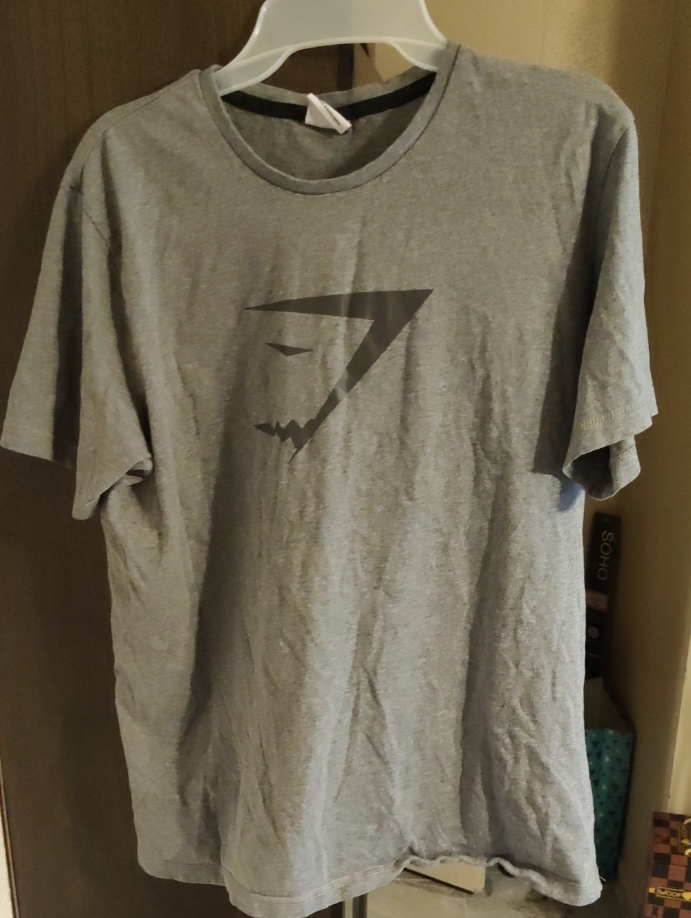 Gymshark Gray Short Sleeve Logo Tee